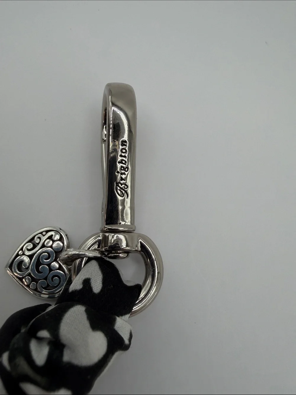 Brighton Fashionista Open Hearts Scarf Keychain or Purse Charm